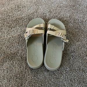 Chaco Chillos Slides - tan color, women’s size 8